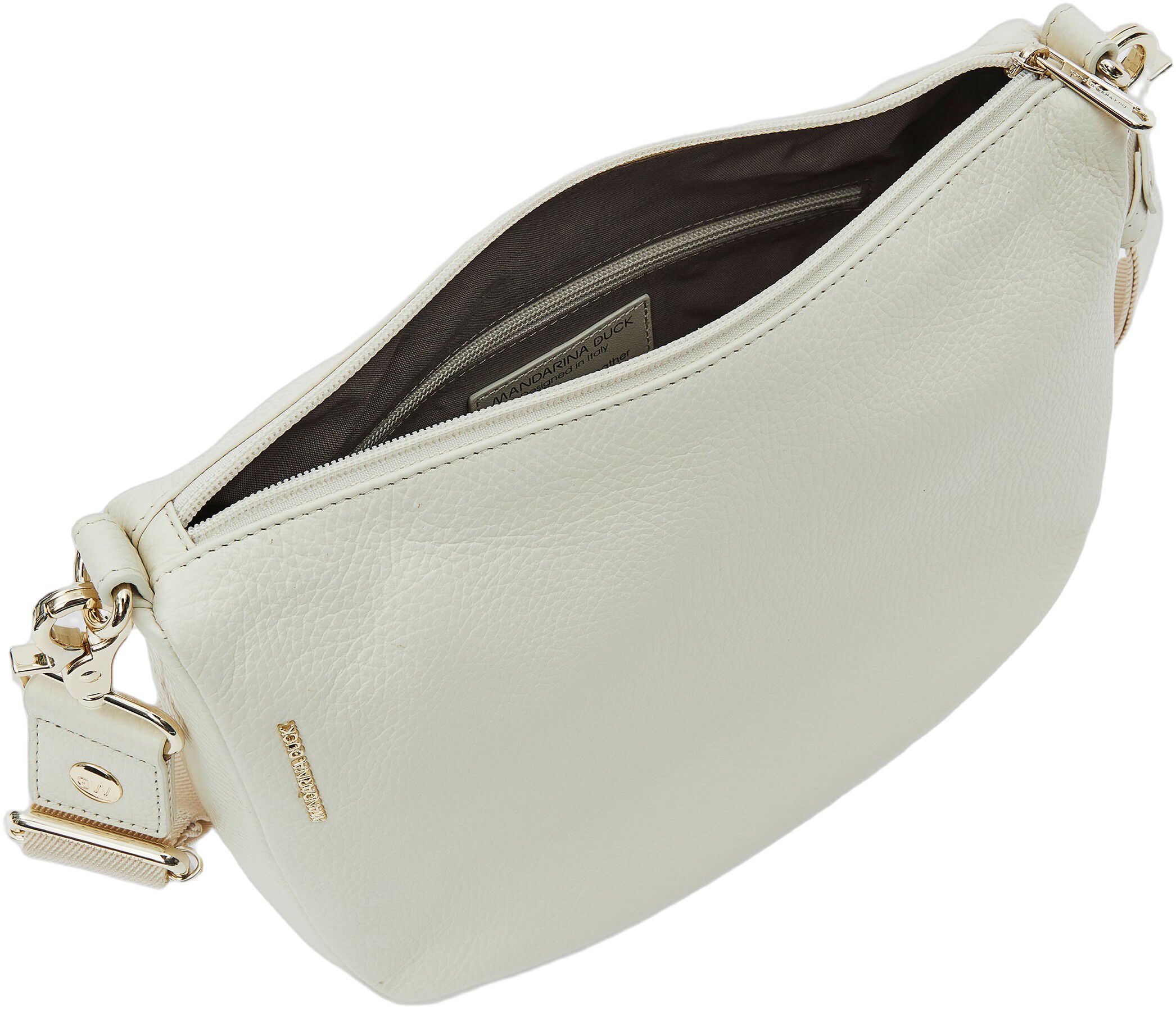 MELLOW LEATHER HOBO / ALMOND