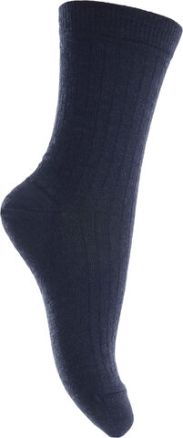 Wool rib socks