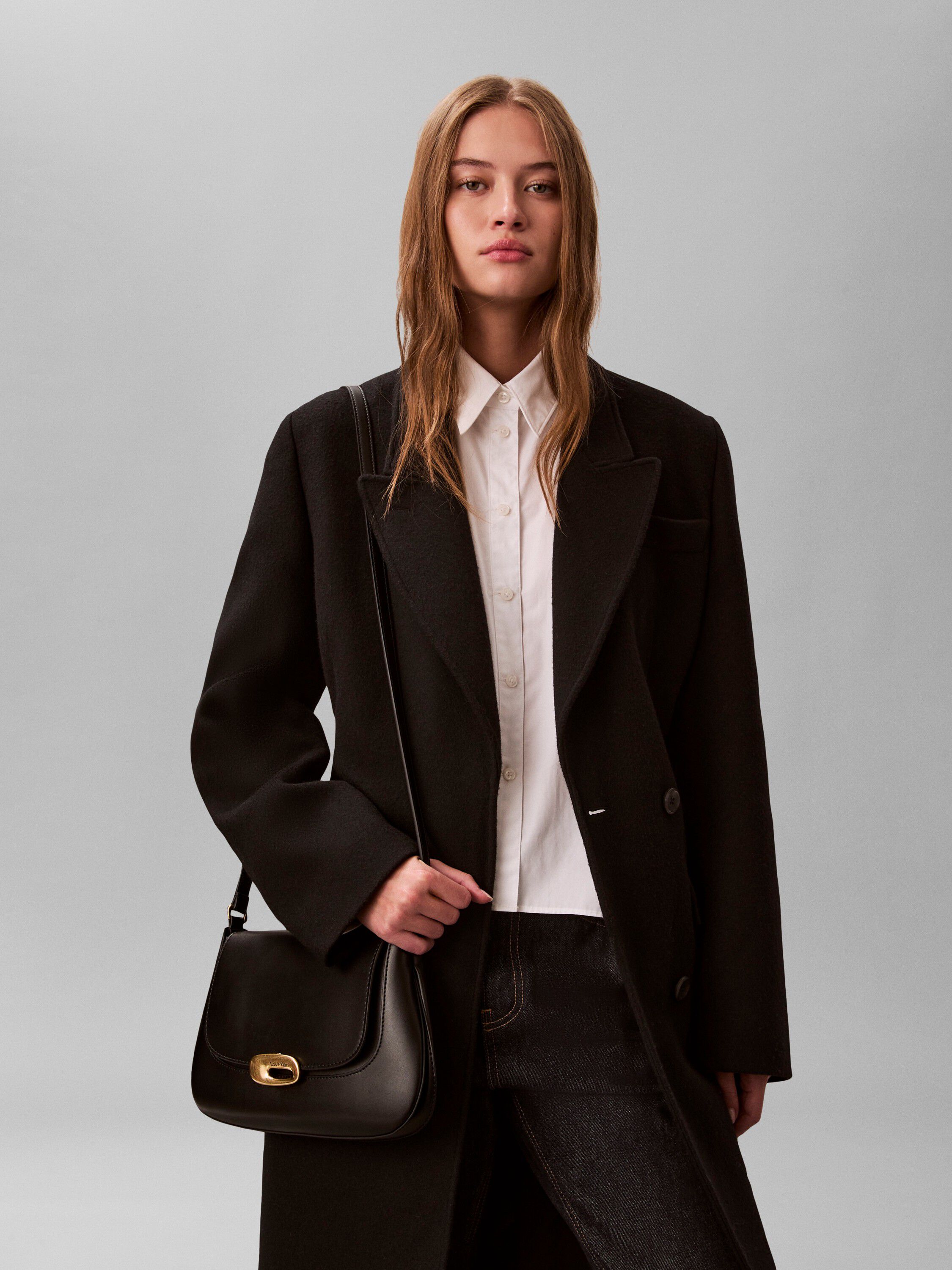 Engraved Medium Flap Crossbody Bag