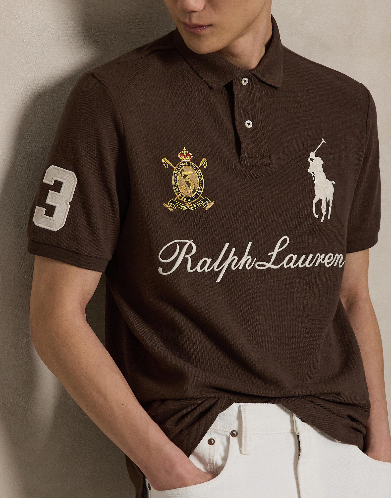 Classic Fit Big Pony Mesh Polo Shirt