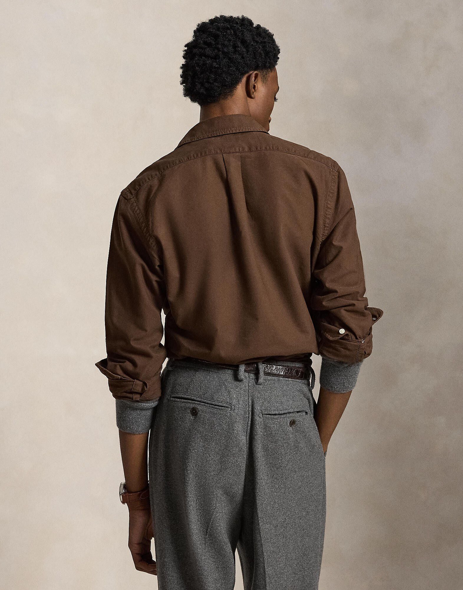 Custom Fit Garment-Dyed Oxford Shirt