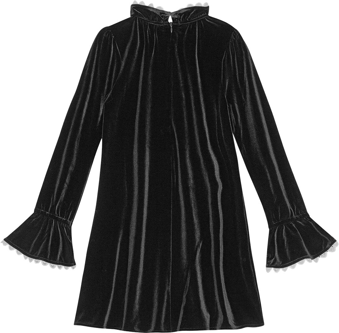 Velvet Jersey A-line Mini Dress fra Ganni | 749.50 DKK