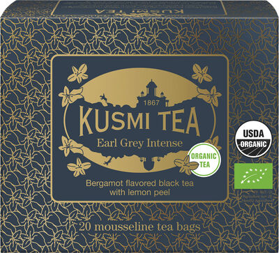 Organic Earl Grey Intense - Box of 20 muslin tea bags - 40gr