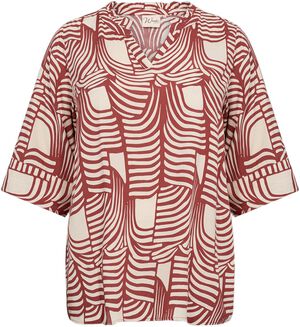 Curvy WA-LOVIS 2 Bluse Rød