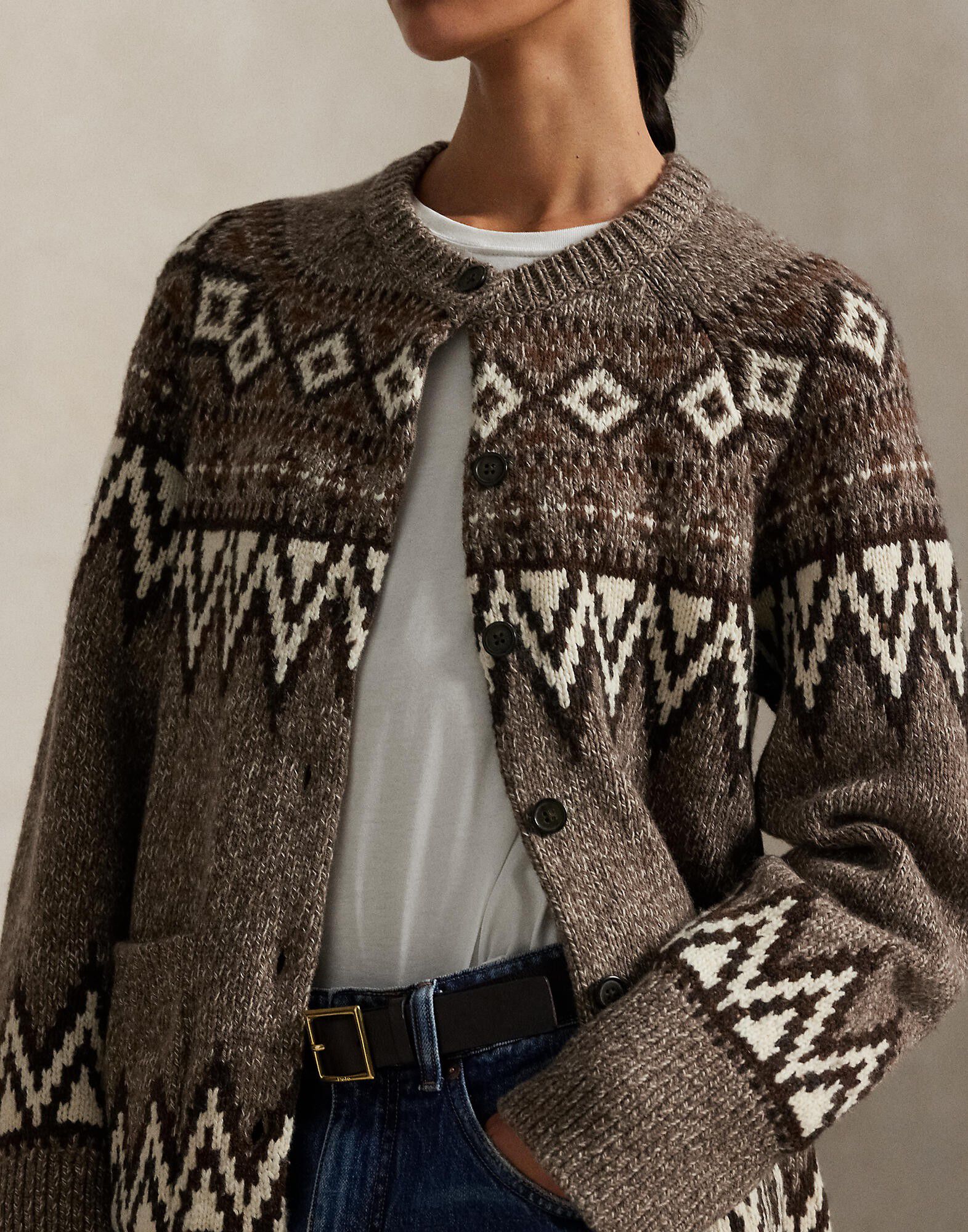 Fair Isle Wool-Blend Cardigan