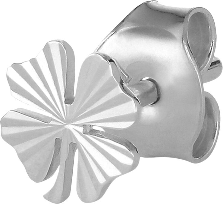 Reflection Clover Stud, sterling silver