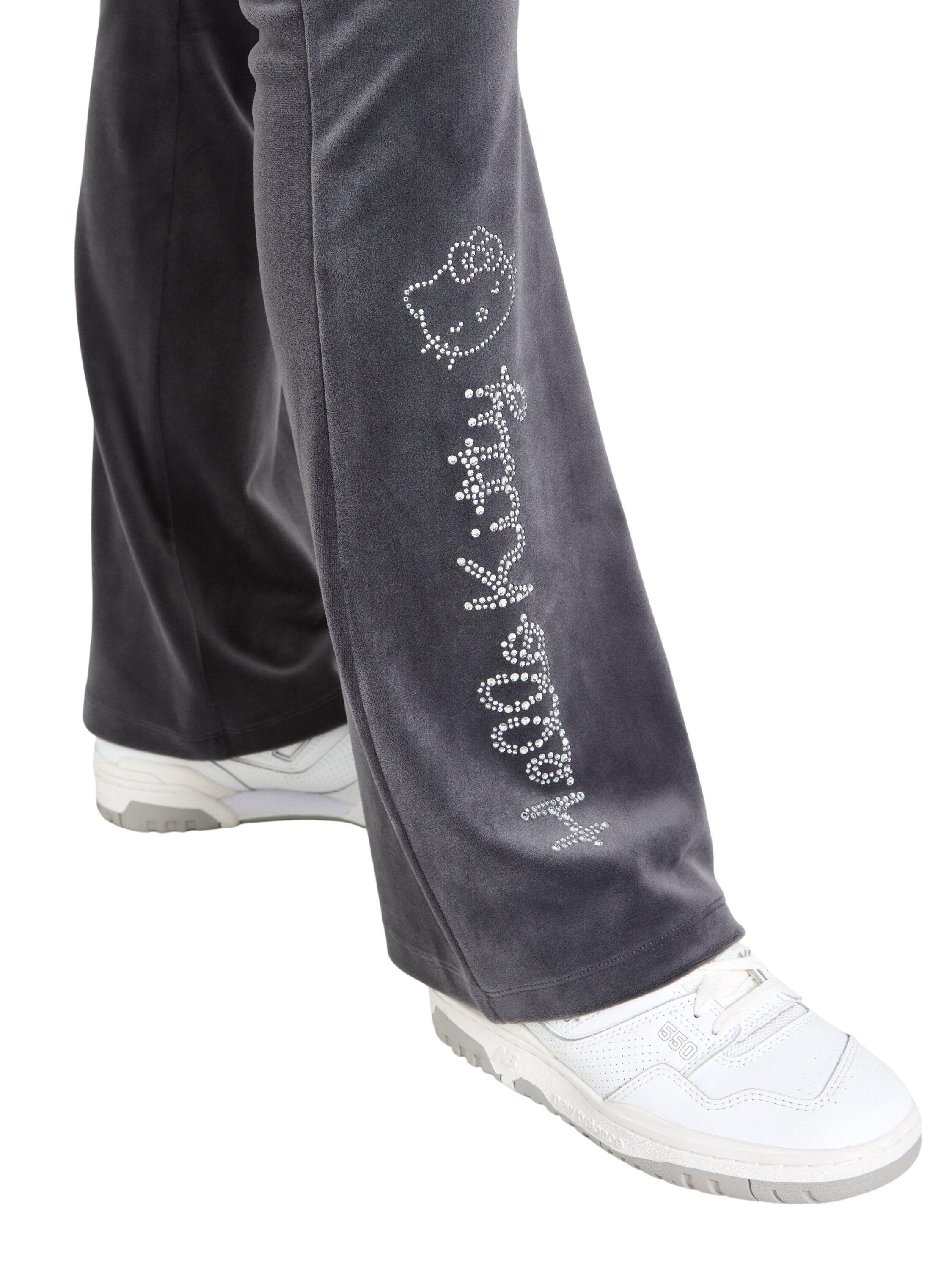 Utsv&auml;ngda byxor i mjuk velour med