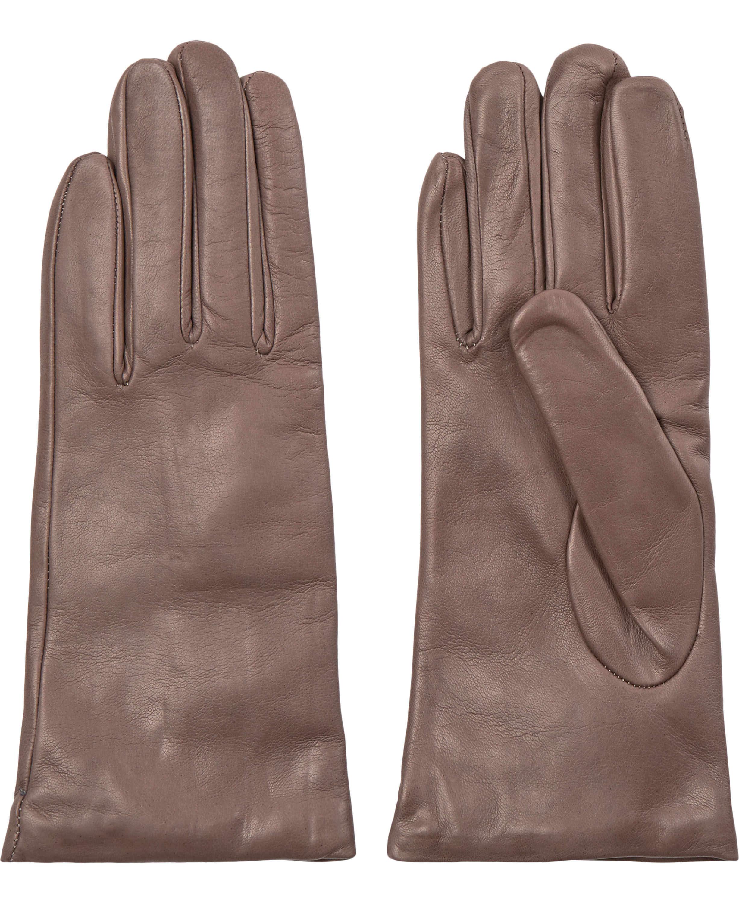 L&aelig;derhandsker med uld