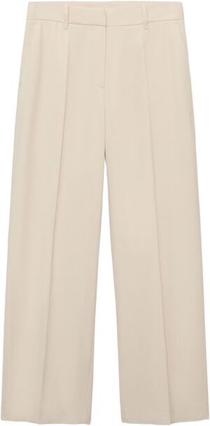 Straight mid-rise trousers