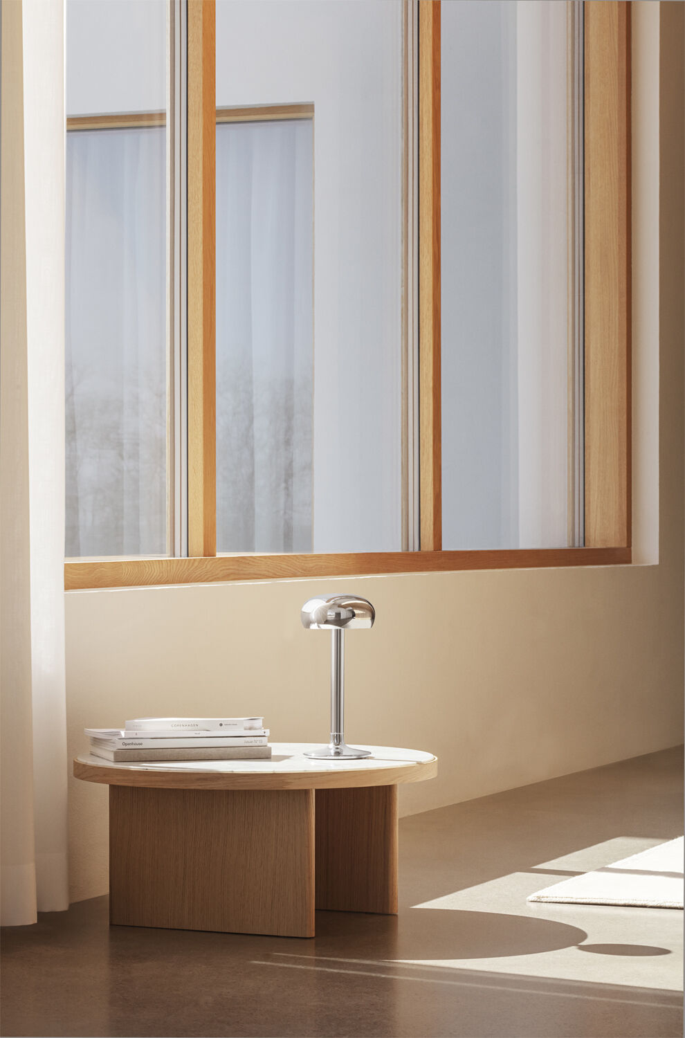 Emendo LED batterilampe Chrome