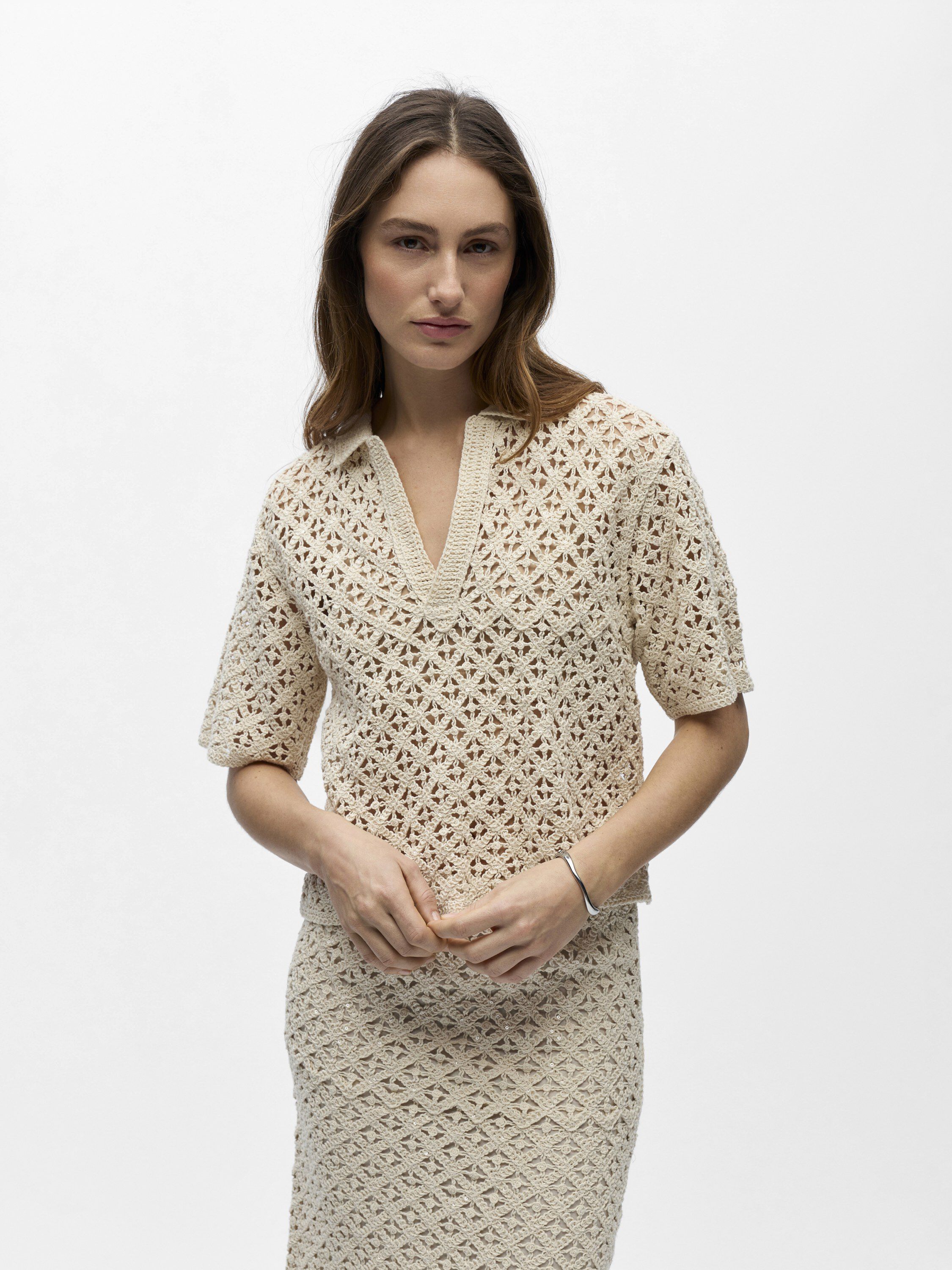 OBJMASI S/S RE KNIT PULLOVER 144