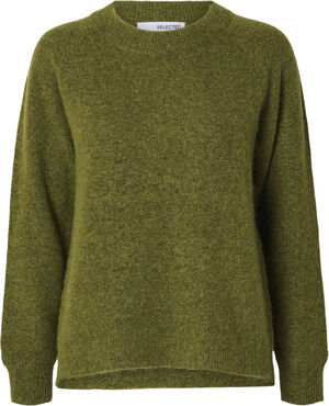 SLFLULU LS ALPACA BLEND KNIT O-NECK NOOS