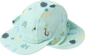 Sun cap with UV-protective fabric.