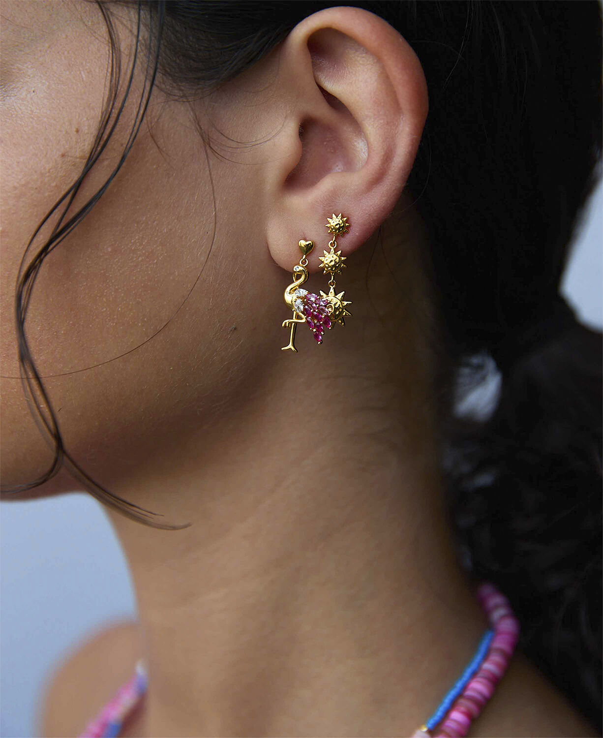 Pink flamingo &oslash;reringe