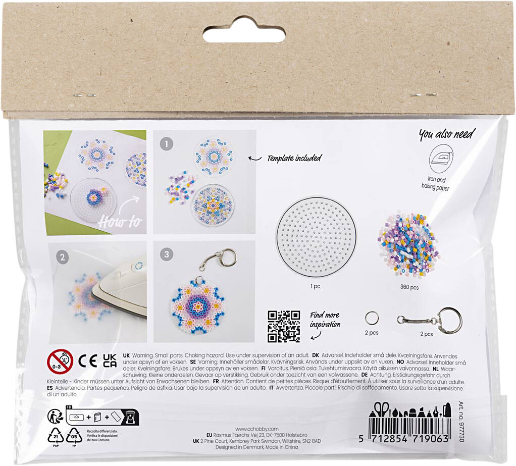 Mini DIY Kit R&oslash;rperler, Charms/taskepynt