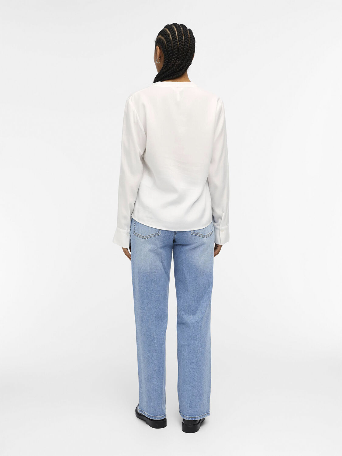 OBJTILDA L/S V-NECK SHIRT NOOS