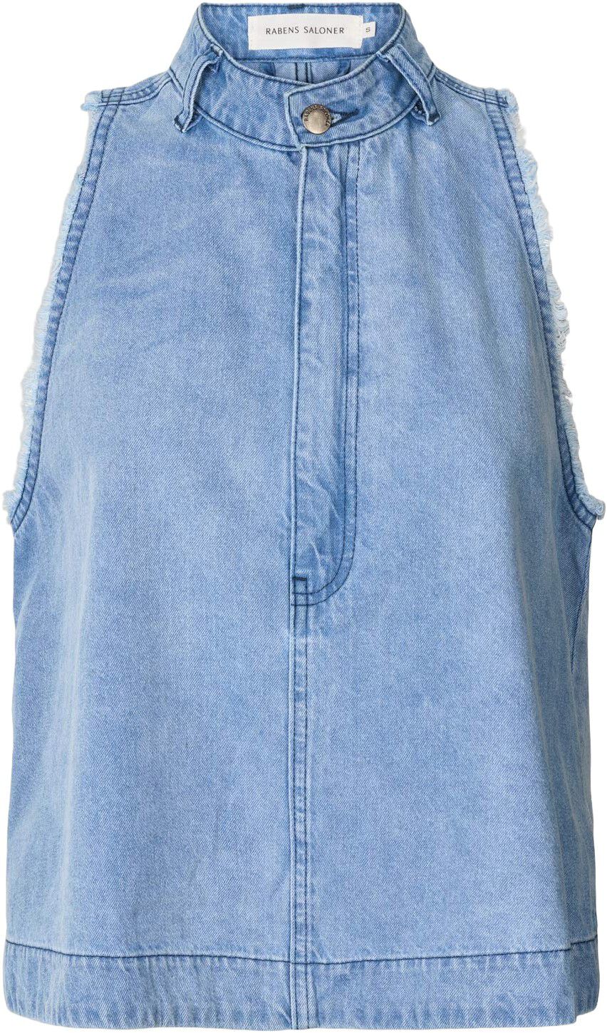 Light denim halter top - Faya