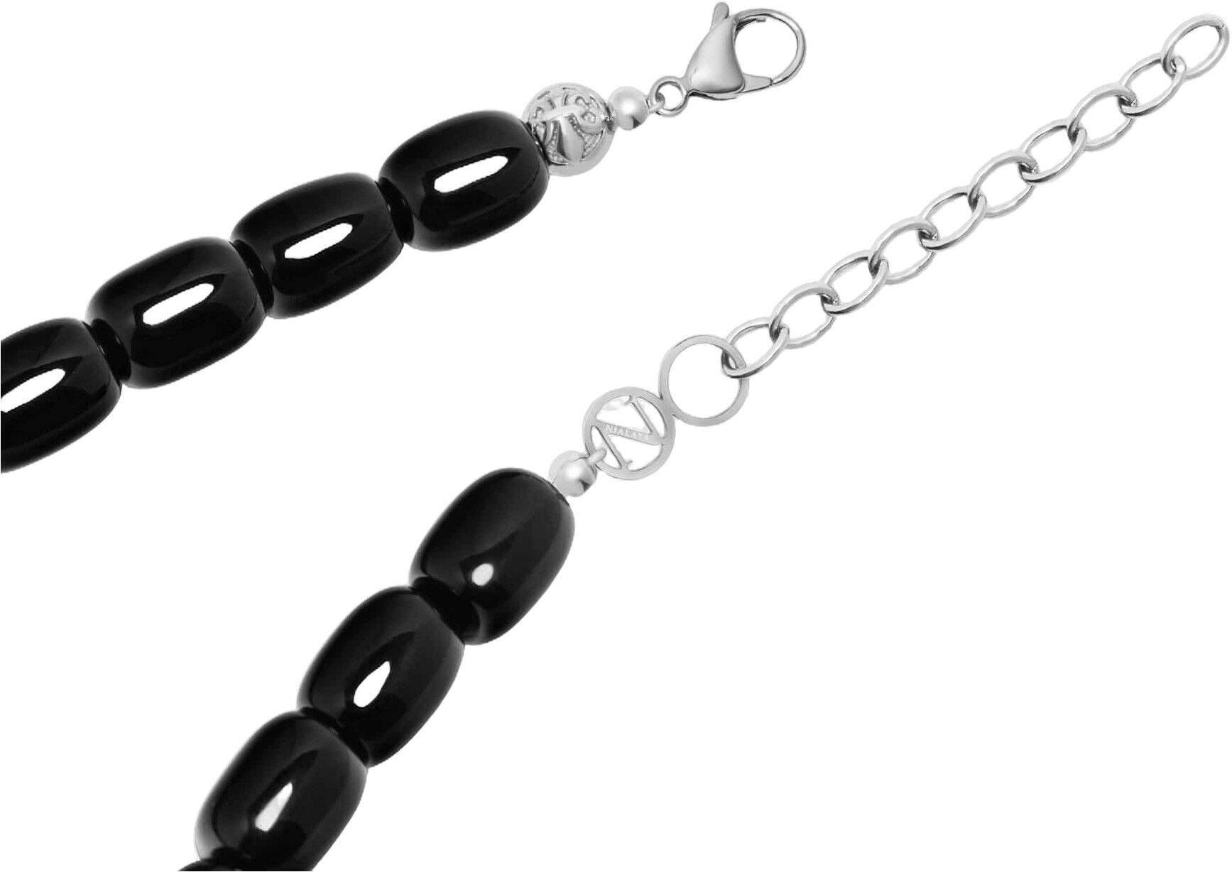 Women's Black Onyx Beaded Necklace