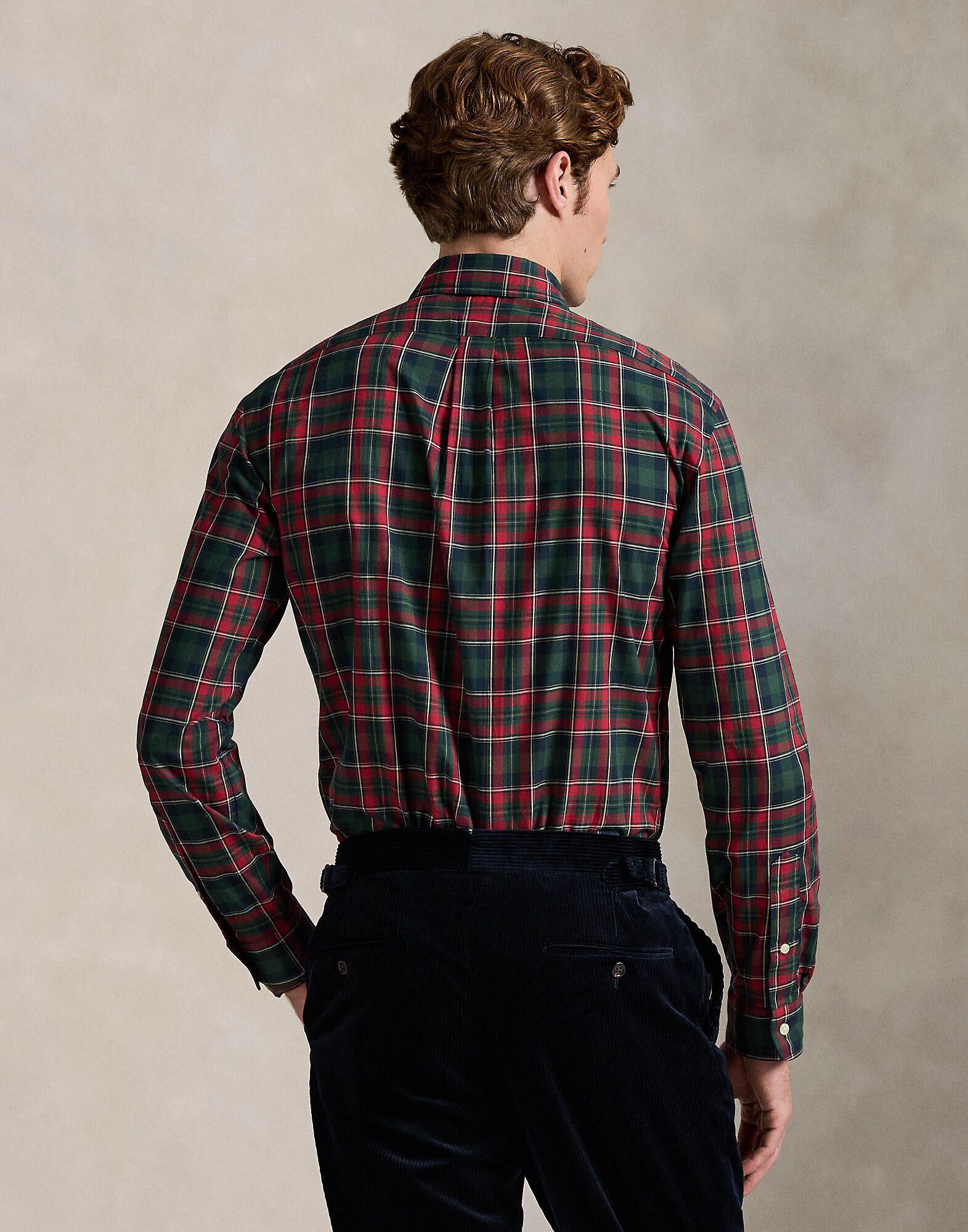 Custom Fit Plaid Twill Shirt