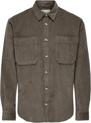 ONSALP RLX 2PKT WASHD CORD LS SHIRT