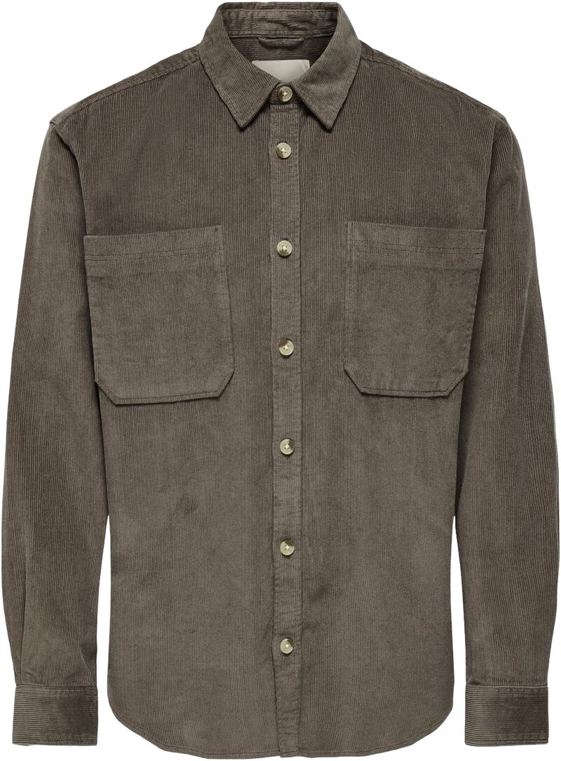 Onsalp Rlx 2pkt Washd Cord Ls Shirt