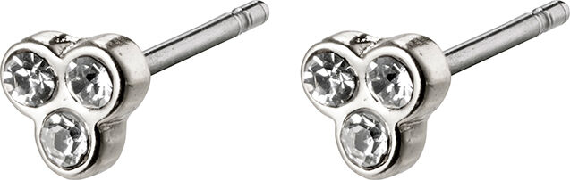 &Oslash;reringe, caily, s&oslash;lvbelagt, krystal