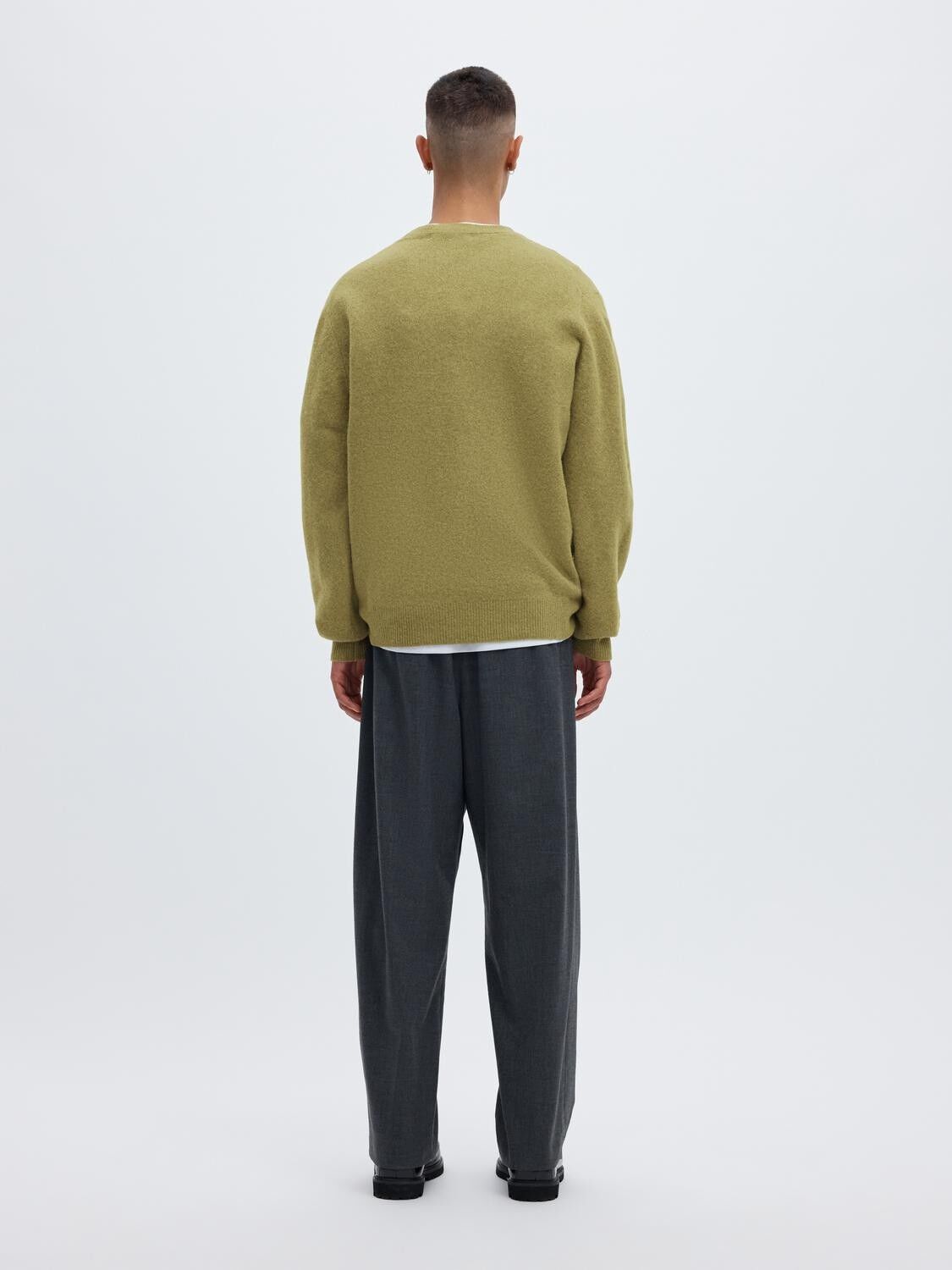 ANRRAGI LS KNIT WOOL CREW NECK