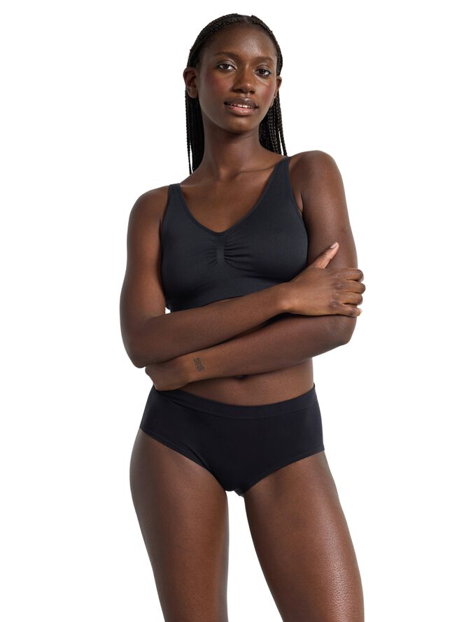 Trusser med normal talje og uden sømme