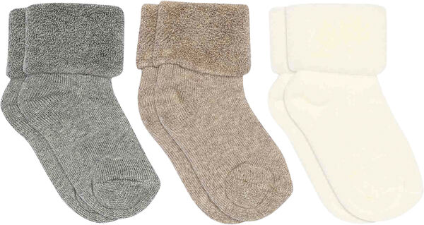 Cotton baby socks - 3-pack