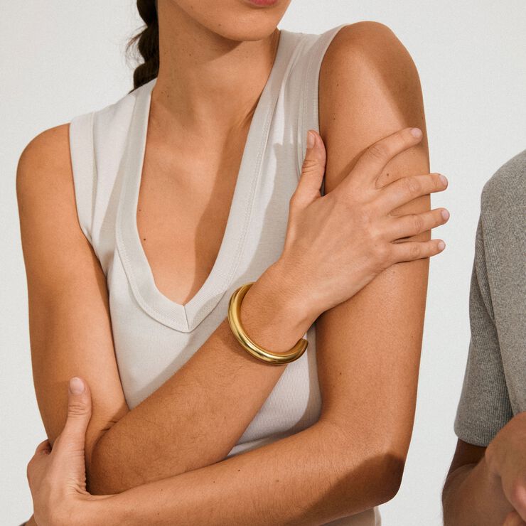 PHASE bangle gold-plated