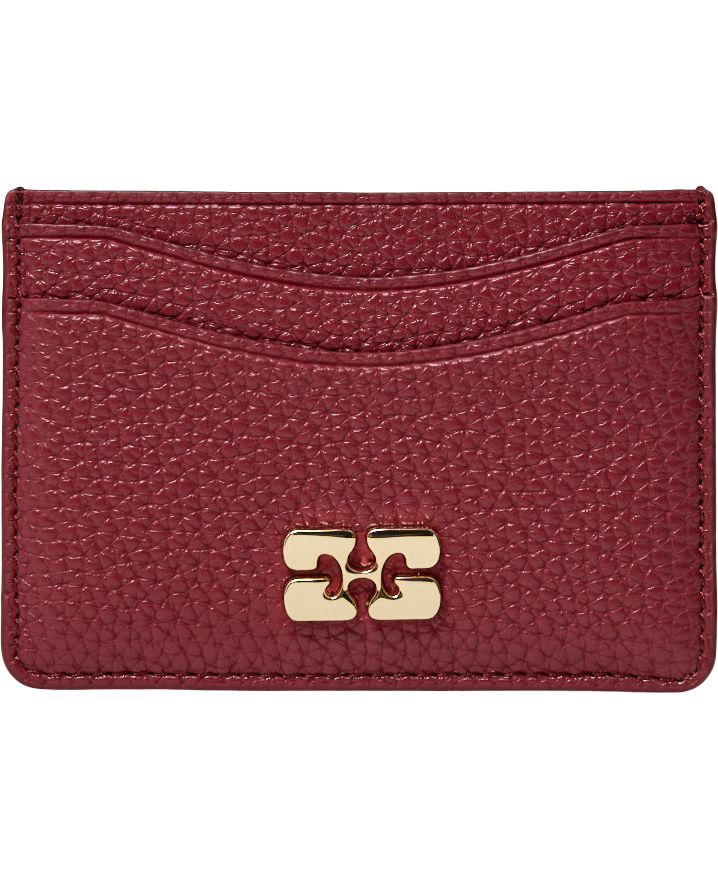 Card Holder Grained Gold