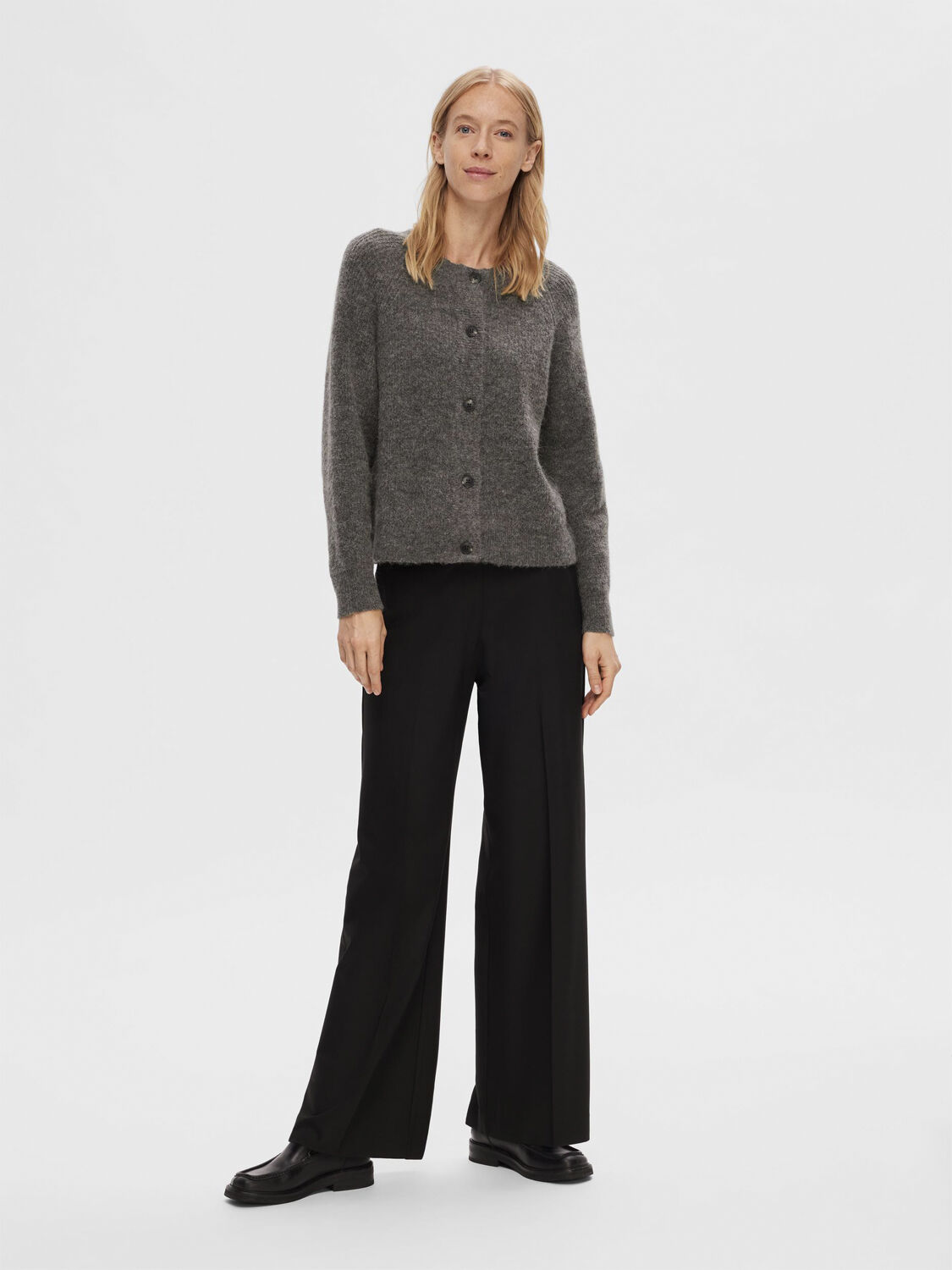 SLFLULU LS ALPACA BLEND KNIT SHORT CARDIGAN B NO