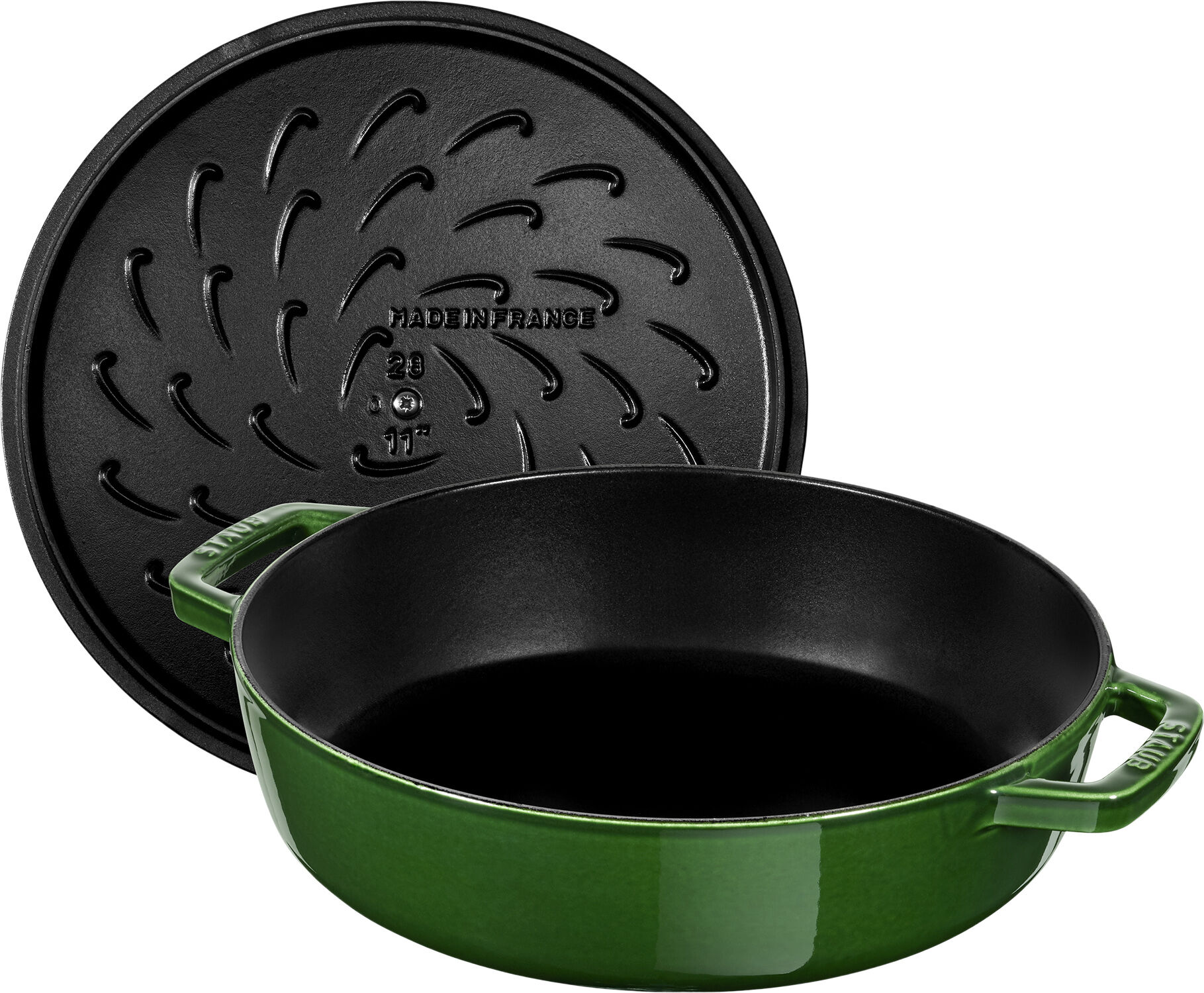 Sauterpande Chistera 28 cm Basilikumsgr&oslash;n