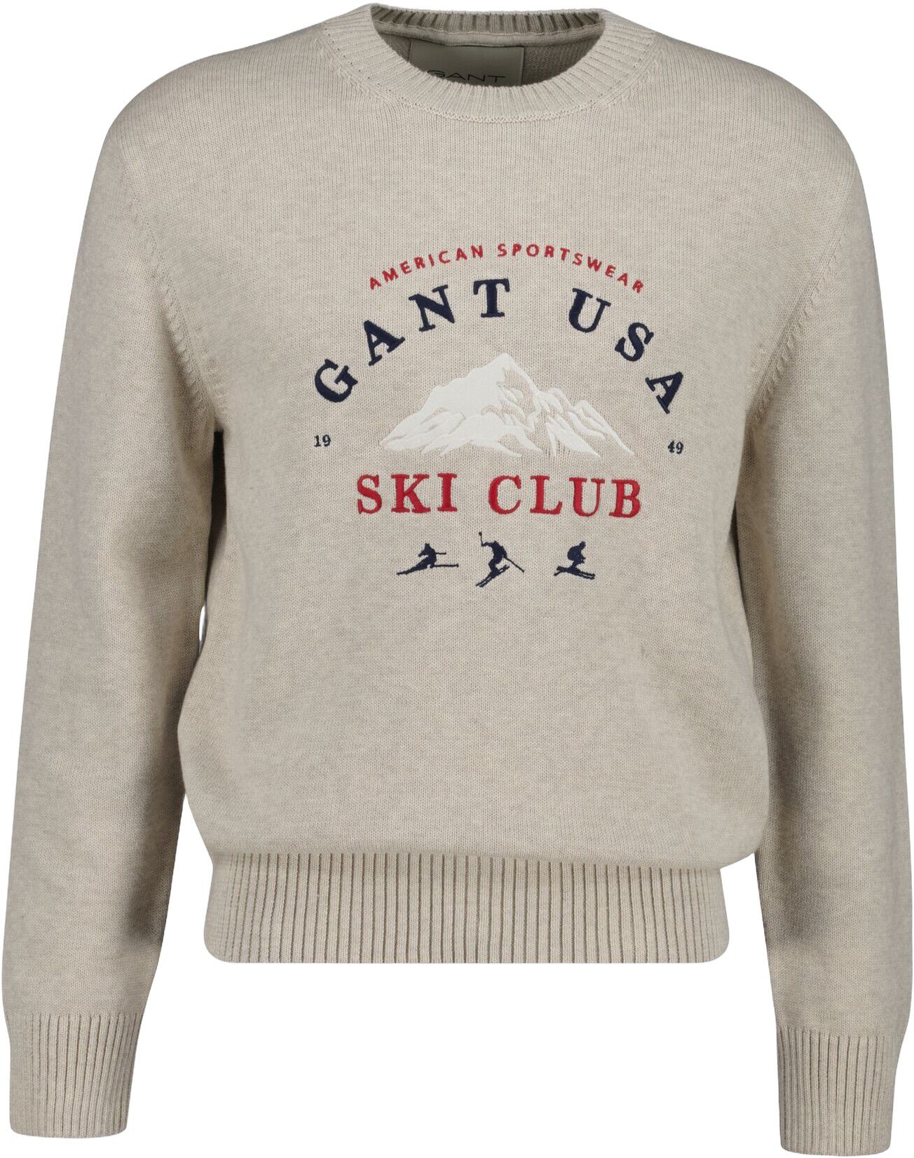 EMBROIDERED GRAPHIC C-NECK