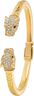 Women's CZ Panther Bangle in Gold