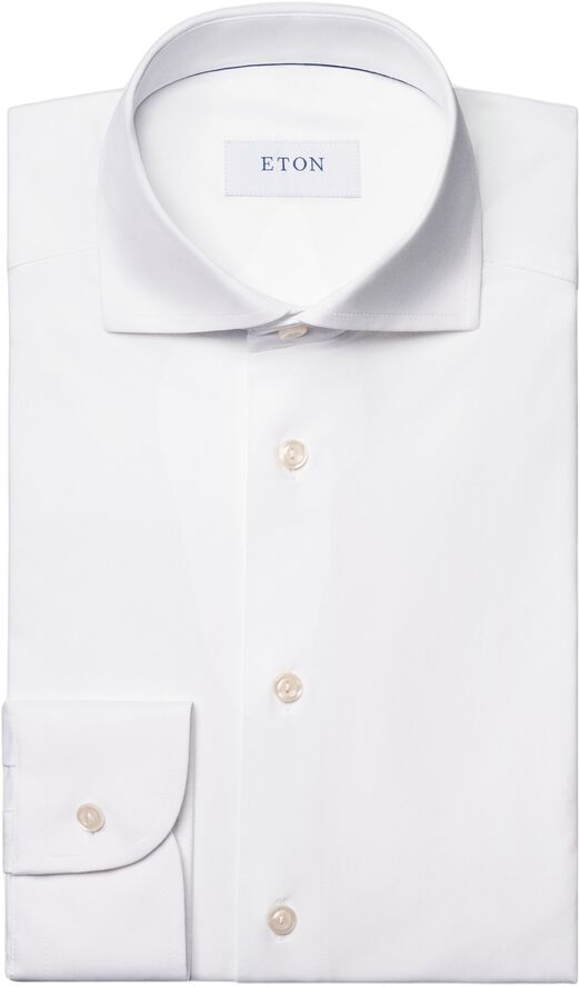 White Four-Way Stretch Shirt - Slim Fit