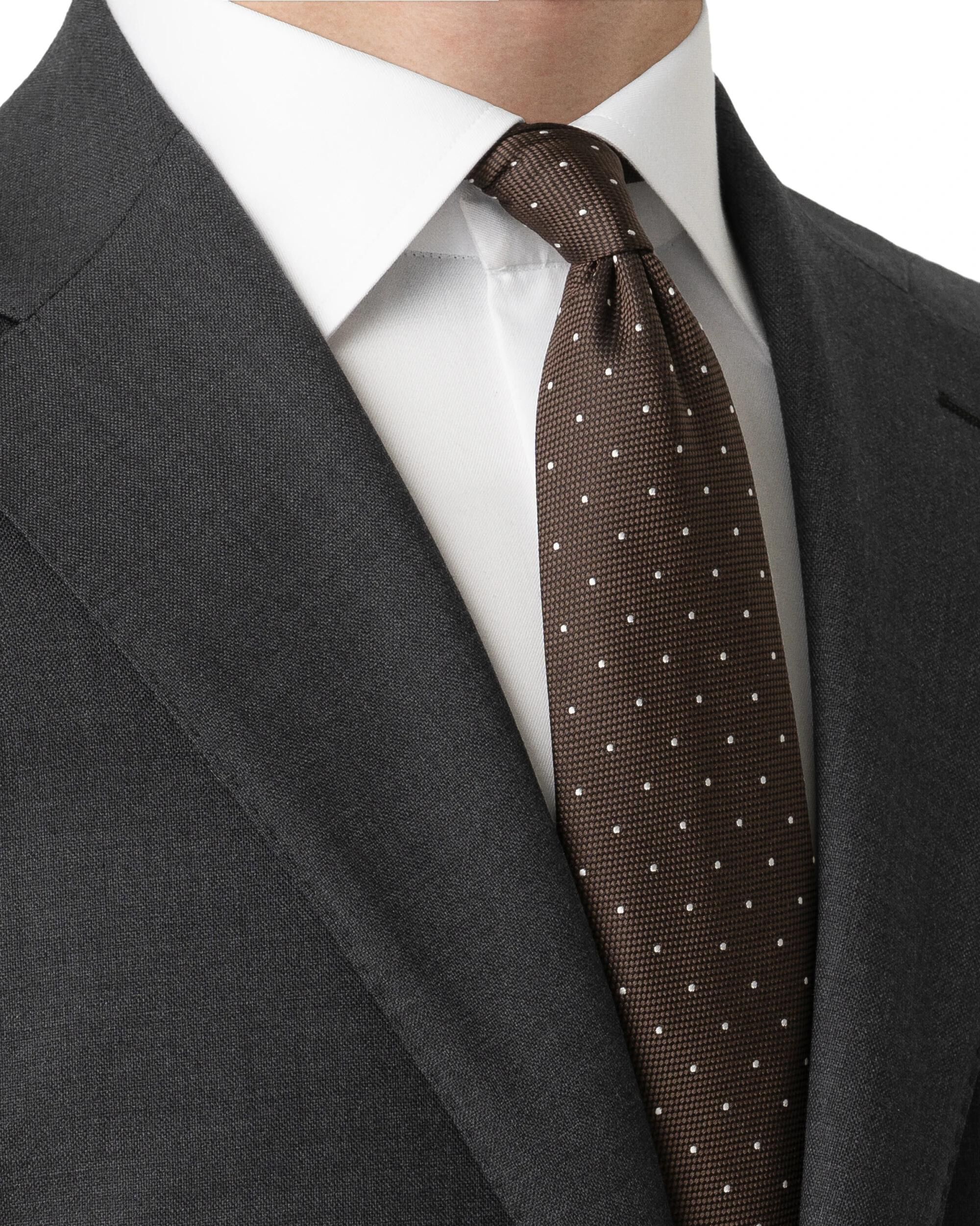 Polka Dot Woven Silk Tie