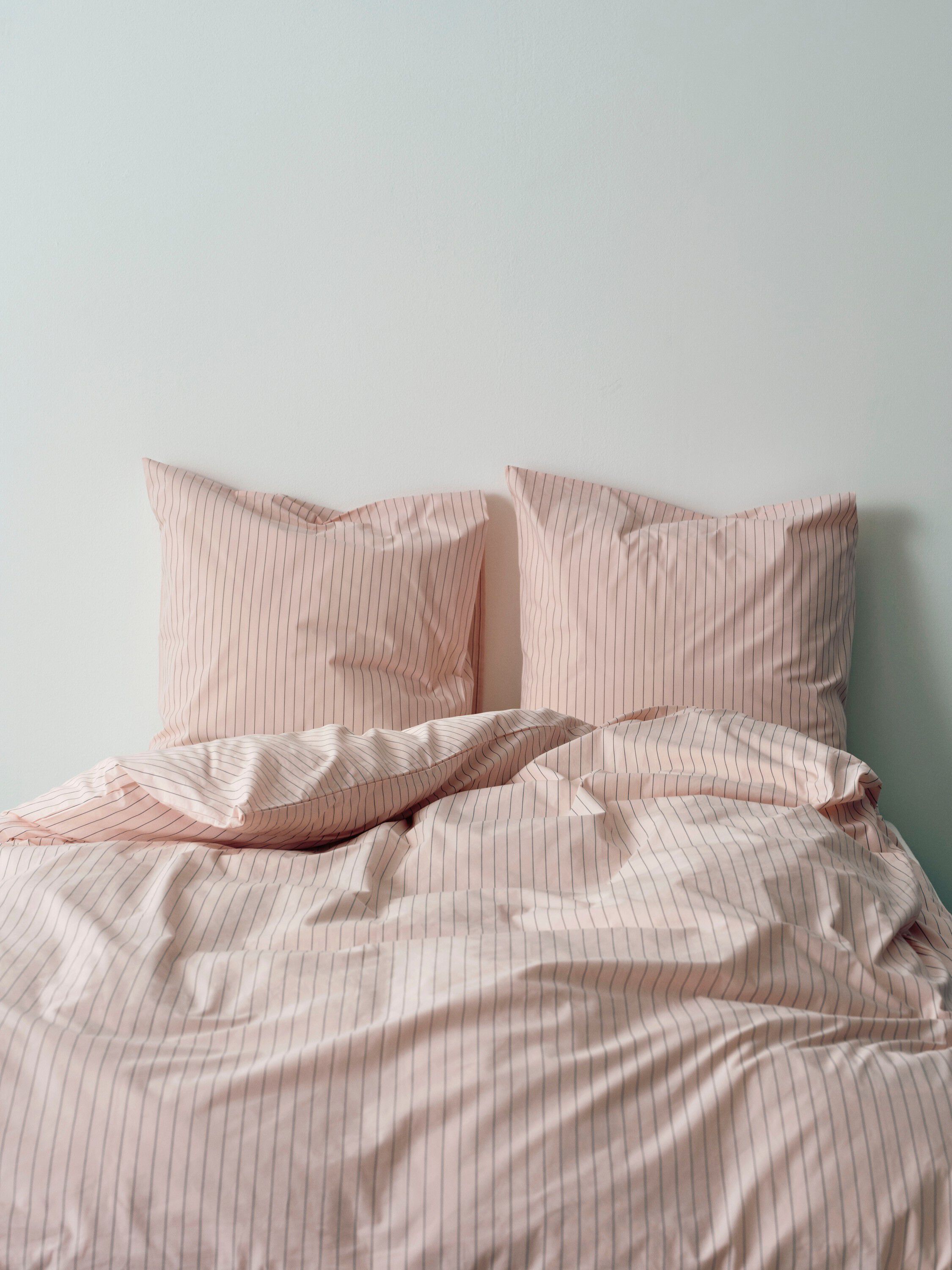 Fineline Duvet Cover-140 x 200-Soft pink