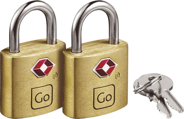 TSA Brass Padlocks Twin Pack