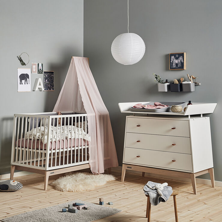 Luna kommode, Hvid/Eg