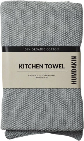 Knitted kitchen towel Stone