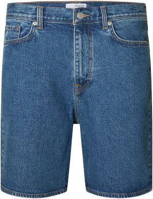 SLHREG ALEX MID BLUE DENIM SHORTS
