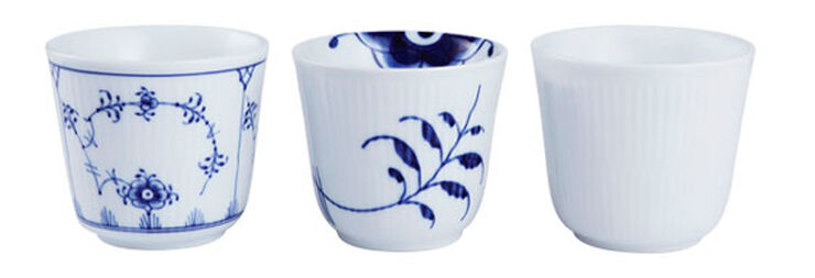 History Mix krus 26 cl. 3 stk. Mussel, Mega, Hvid Riflet