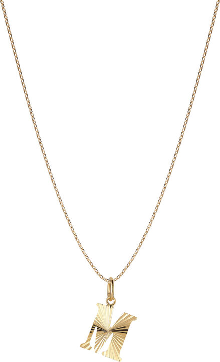 Reflection Letters, gold-plated sterling silver-A