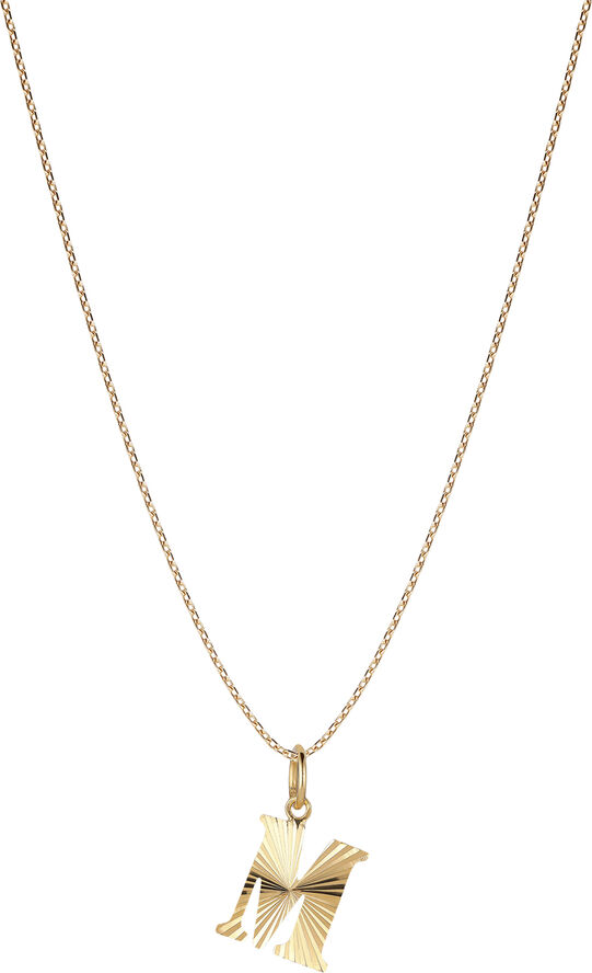 Reflection Letters, gold-plated sterling silver-A