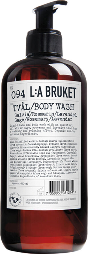 Hand & Body Wash Sage/Rosemary/Lavender 450 ml.