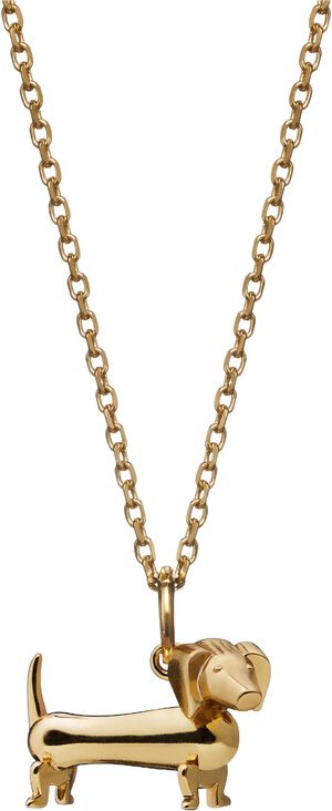 Gravhunden i 18 karat forgyldt s&oslash;lv uden k&aelig;de