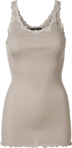 Silk top w/ lace