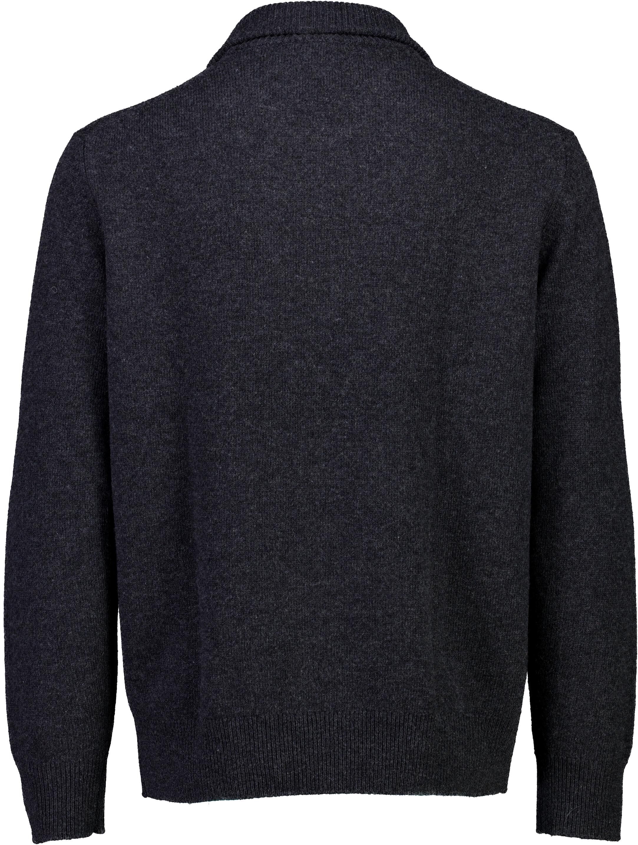 Lambswool half zip knit