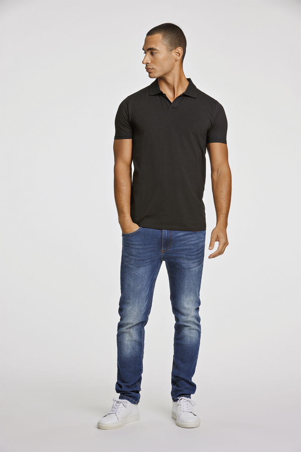 Stretch polo shirt S/S